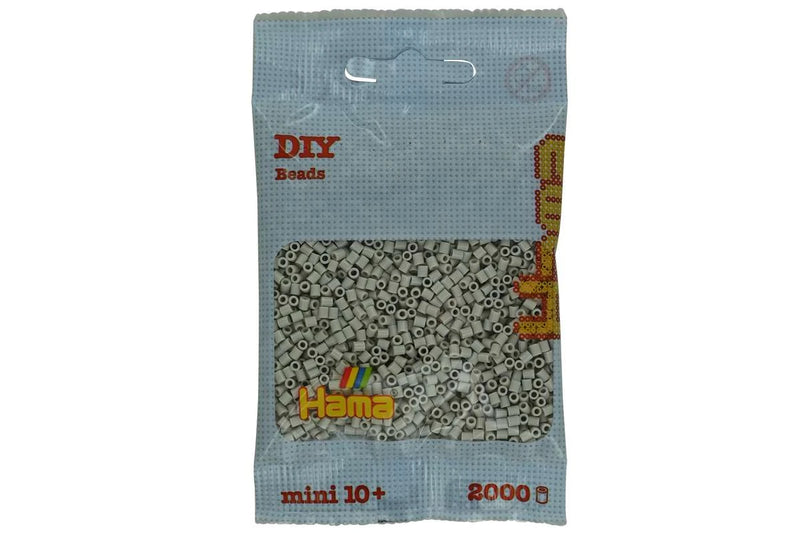 Hama - Mini perler 2000 stk. Lys grå - 501-109