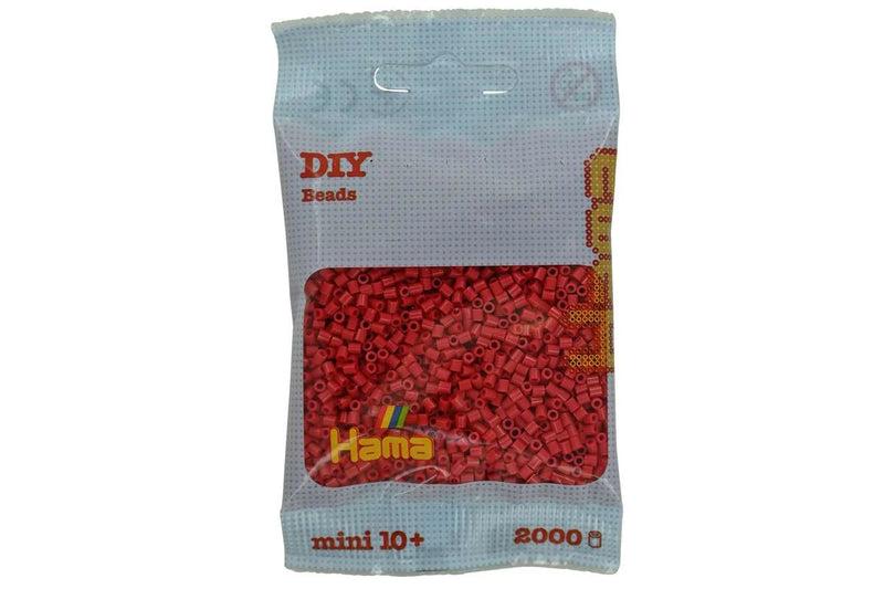 Hama - Mini perler 2000 stk. kirsebærrød - 501-114