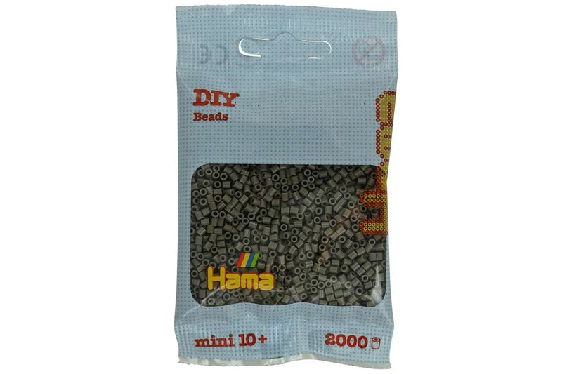 Hama - Mini perler 2000 stk. gråbrun - 501-117