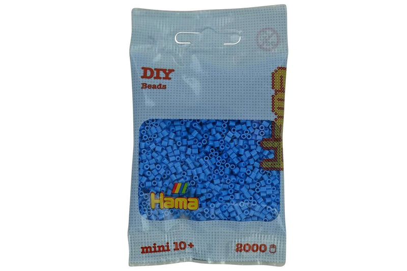 Hama - Mini perler 2000 stk. klar blå - 501-119