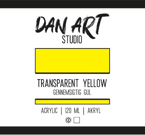 Dan Art - Akrylmaling 120 Ml. - Transparent Yellow