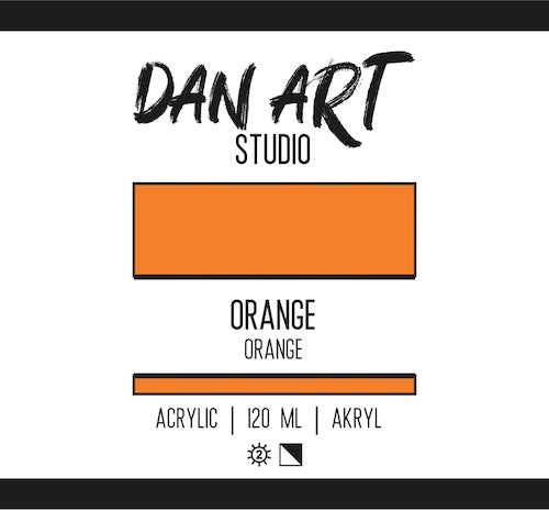 Dan Art - Akrylmaling 120 Ml. - Orange