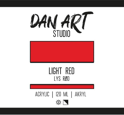 Dan Art - Akrylmaling 120 Ml. - Light Red