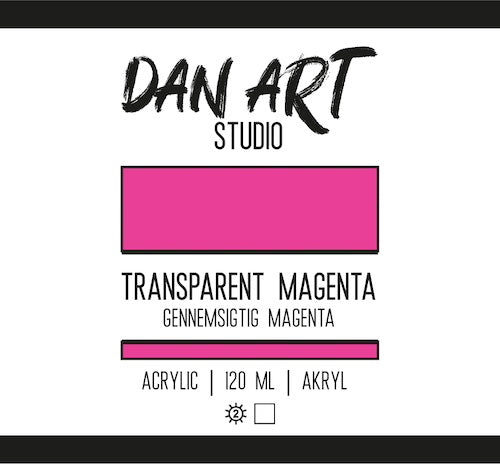 Dan Art - Akrylmaling 120 Ml. - Transparent Magenta