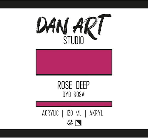 Dan Art - Akrylmaling 120 Ml. - Rose Deep