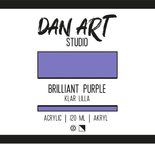 Dan Art - Akrylmaling 120 Ml. - Brilliant Purple