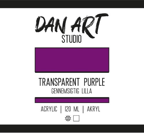 Dan Art - Akrylmaling 120 Ml. - Transparent Purple