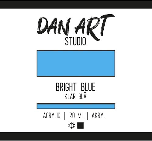 Dan Art - Akrylmaling 120 Ml. - Bright Blue