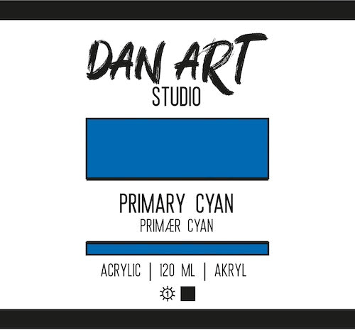 Dan Art - Akrylmaling 120 Ml. - Primary Cyan