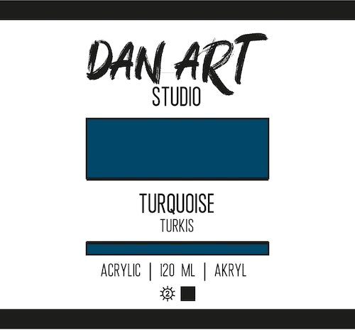 Dan Art - Akrylmaling 120 Ml. - Turquoise
