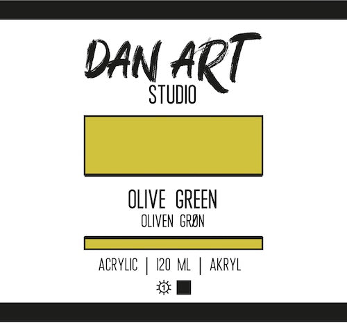 Dan Art - Akrylmaling 120 Ml. - Olive Green