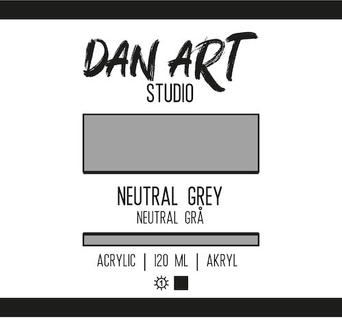 Dan Art - Akrylmaling 120 Ml. - Neutral Grey