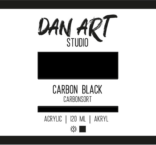 Dan Art - Akrylmaling 120 Ml. - Carbon Black