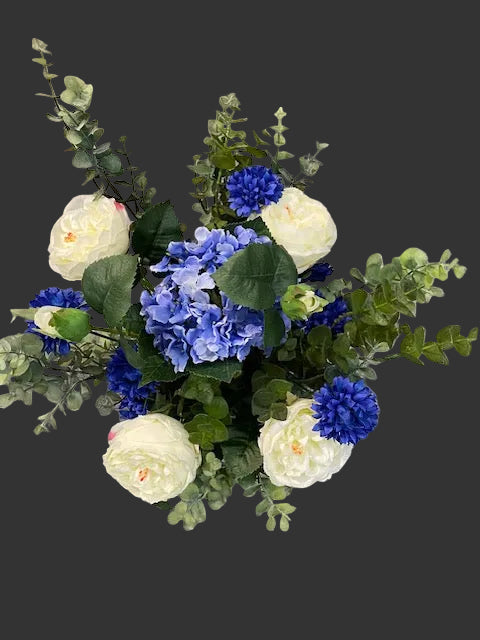 Buket med blå kornblomst Højde Ca. 50 cm