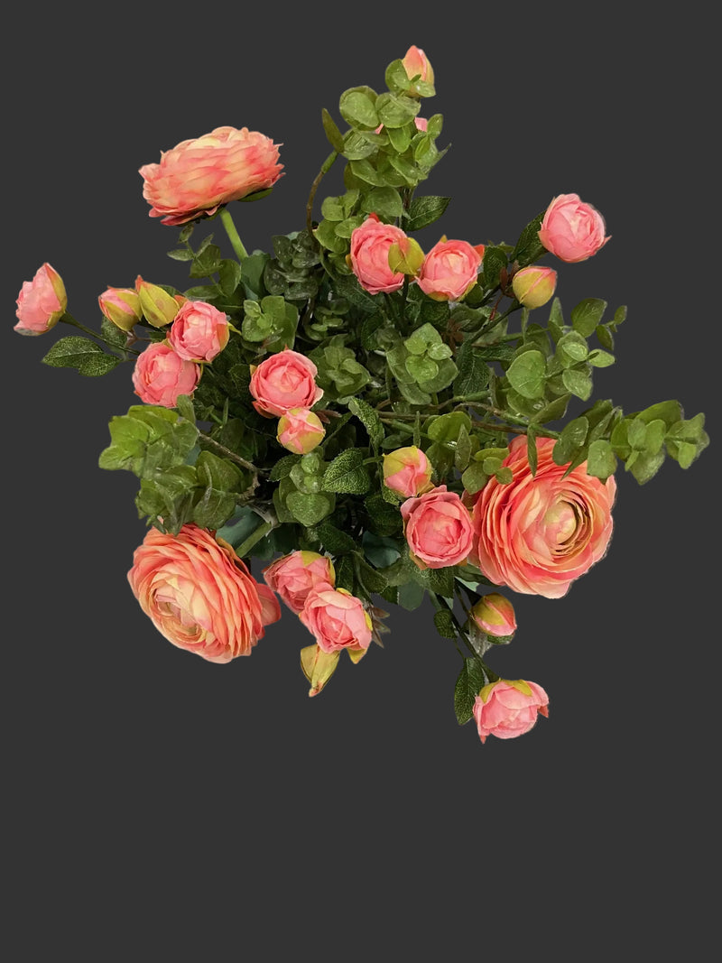 Buket Lyserød Rose Højde Ca. 45 Cm