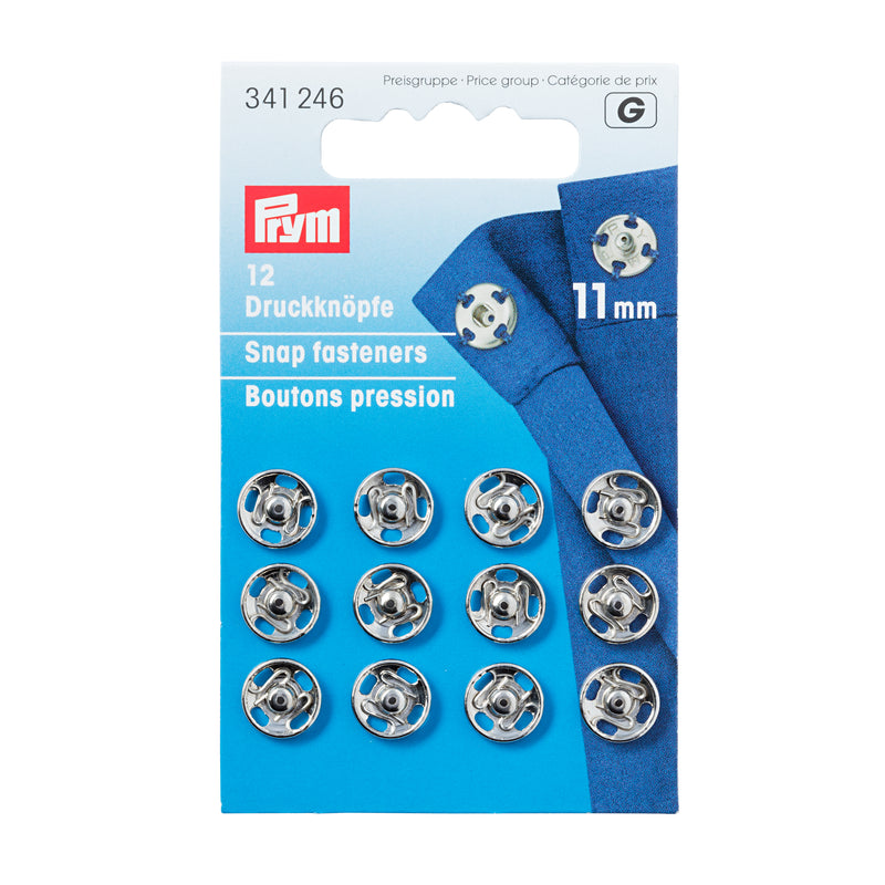 Prym - Tryklåse 11 Mm. - Sølv
