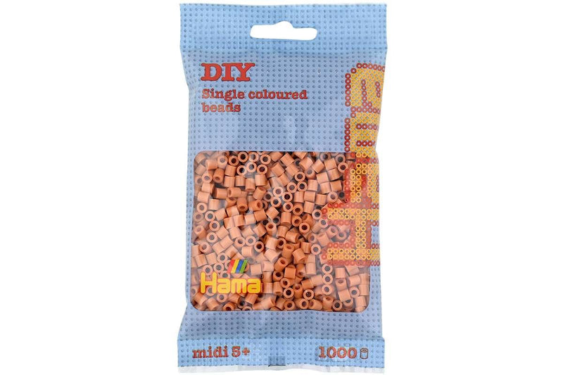 Hama - Midi Perler 1000 Stk. Lysebrun - 207-21
