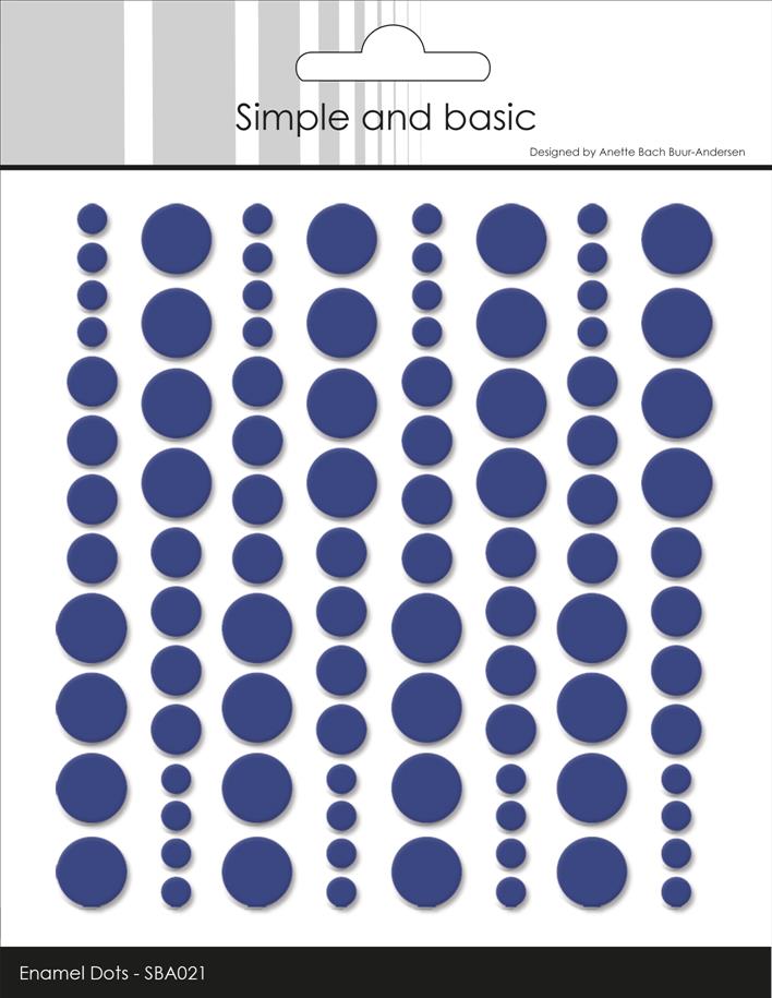 Simple and Basic - Enamel Dots SBA021 - Royal Blue