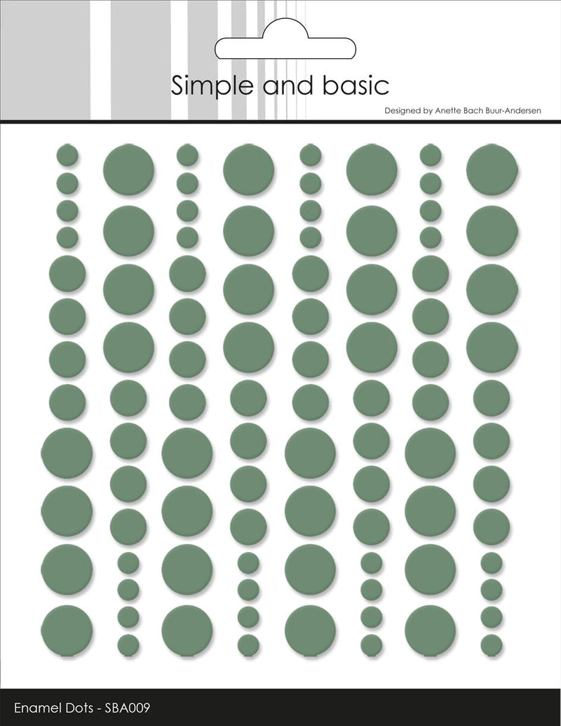 Simple and Basic - Enamel Dots SBA009 - Eucalyptus