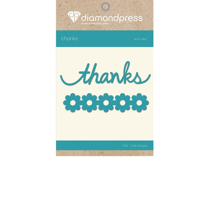 Diamondpress - Die Thanks Flowers - DP1183