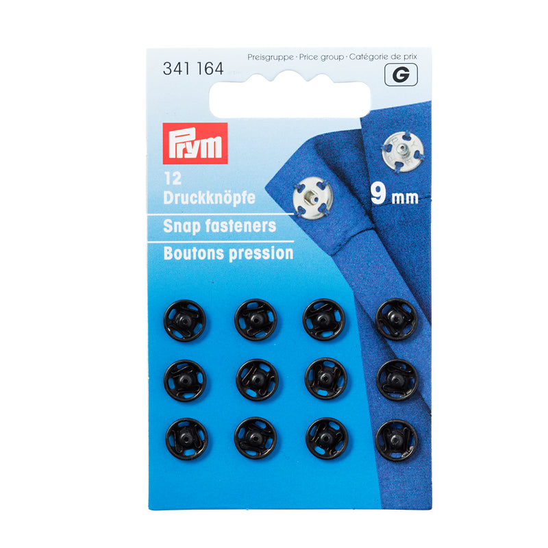 Prym - Tryklåse 9 Mm. - Sort