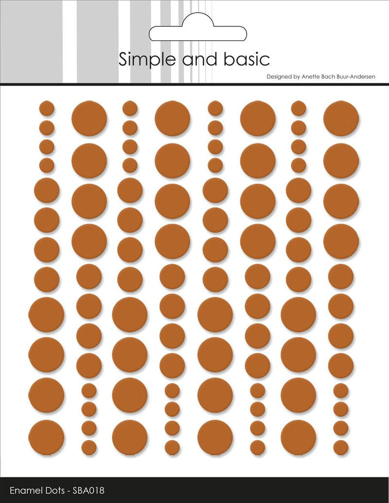 Simple and Basic - Enamel Dots SBA018 - Cognac