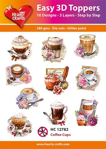 Hearty Crafts - Easy 3D Toppers Coffee Cups - HC 12782