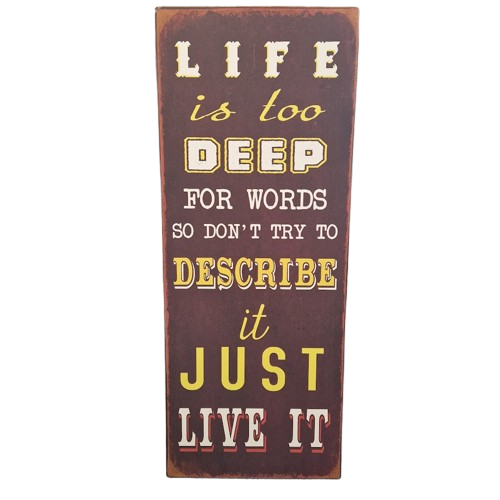 Eja - Metalskilt 30 x 76 Cm. - 13.922.01