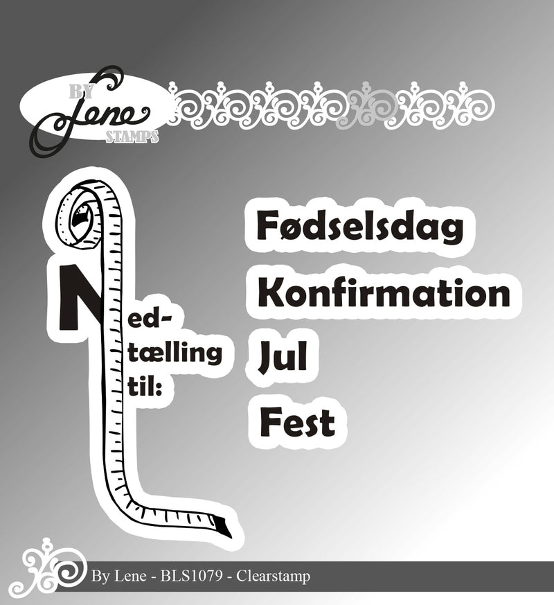By Lene - Stempel Nedtælling - BLS1079