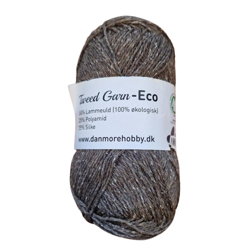 Danmore - Tweed Garn Eco - Brun Meleret