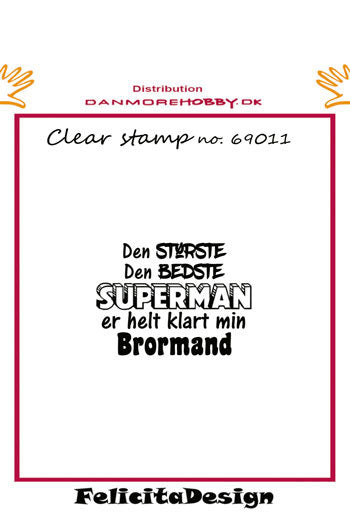 Felicita Design - Stempel Den Største Den Bedste - 69011