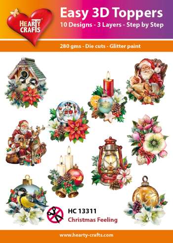 Hearty Crafts - Easy 3D Toppers Christmas Feeling - HC 13311