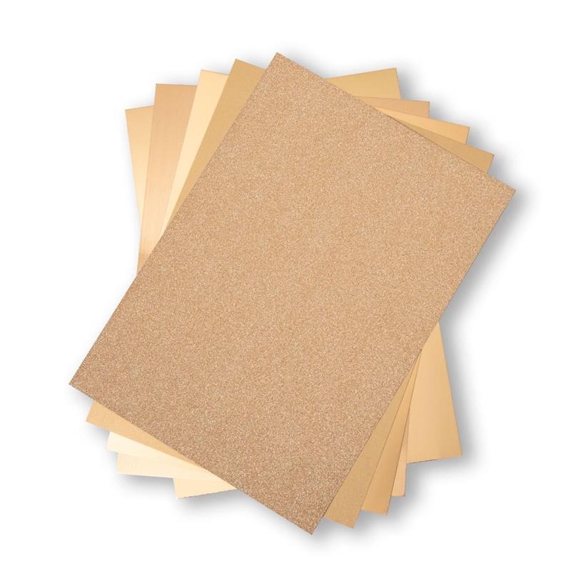 Sizzix - Karton Guld - 50 Ark