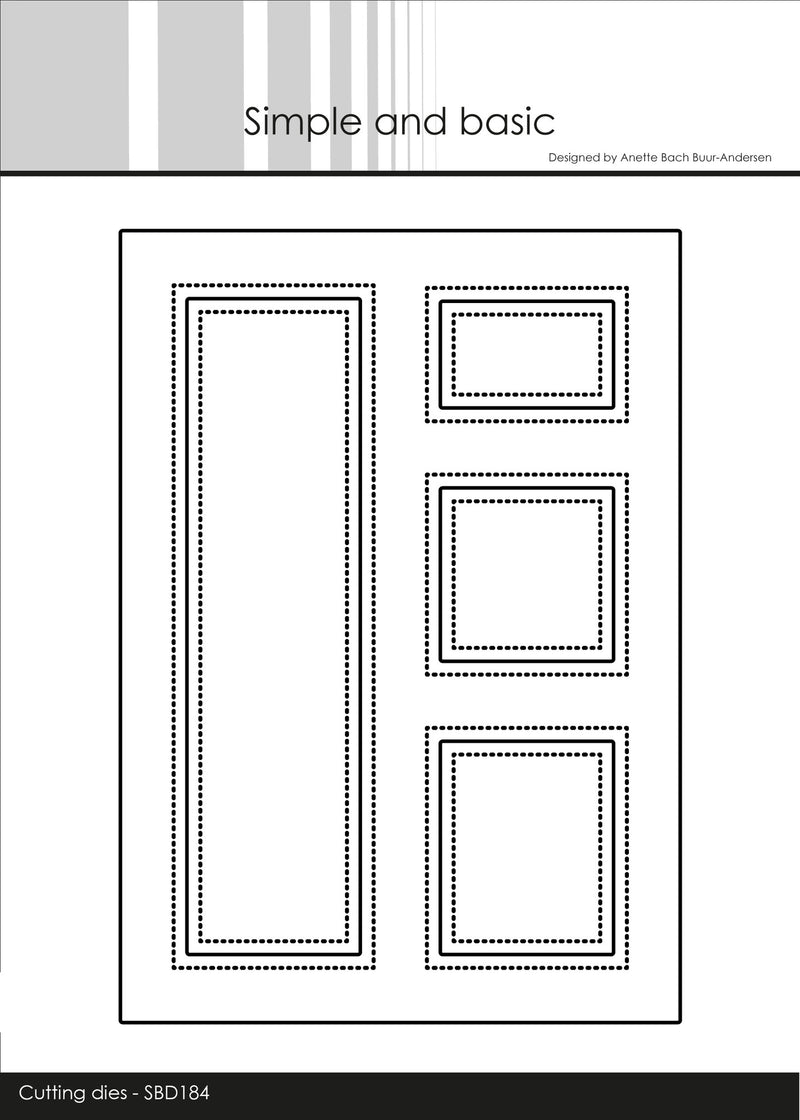 Simple and Basic - Die A6 Card Front - SBD182