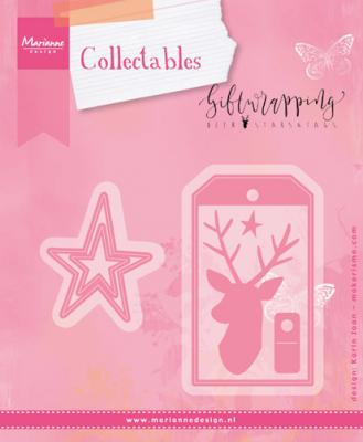 Marianne Design - Die Karins Deer, Stars & Tag - COL1442