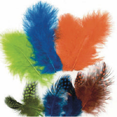 Danmore - Fjer 18 Stk. - Neon Mix