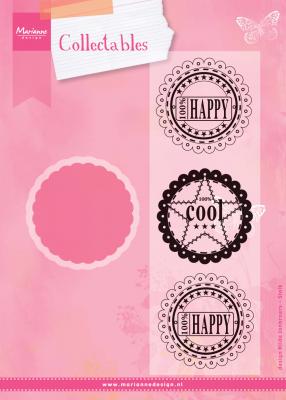 Marianne Design - Scallop Die & Sentiments - COL1321