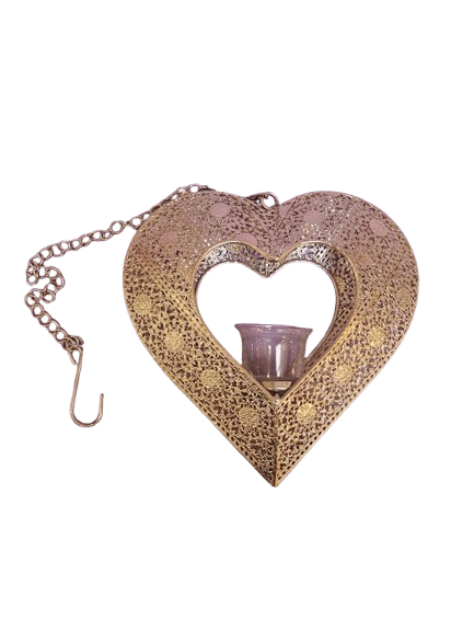 Casanova - Fyrfadsstage Hjerte 23 x 23 Cm. - Til Ophæng