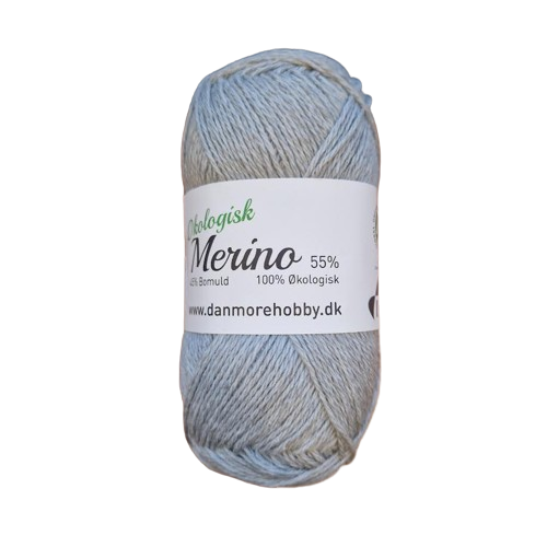 Danmore - Garn Merino - Støvblå