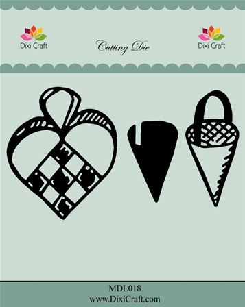 Dixi Craft - Die Woven Heart & Corner - MDL018
