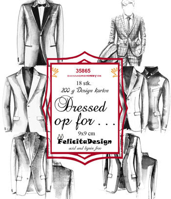 Felicita Design - Toppers Dressed Up For.. 9 x 9 Cm. - 18 Stk.