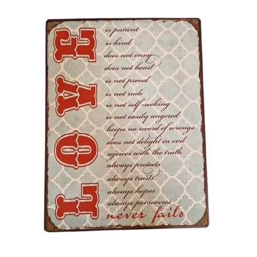Eja - Metalskilt 35 x 26 Cm. - 13.820.01