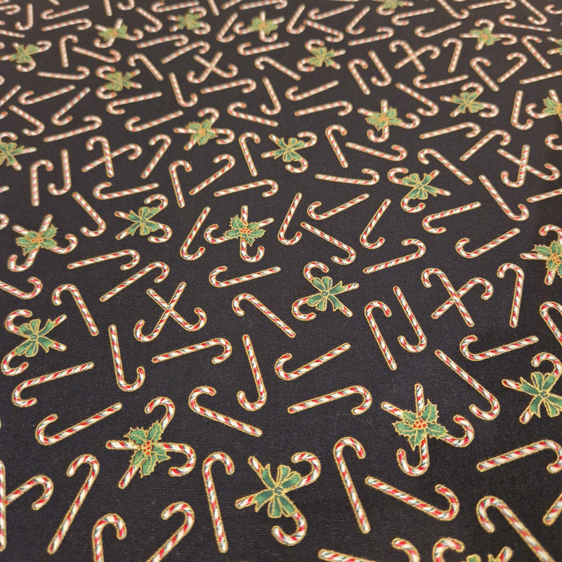 Robert Kaufman - Patchworkstof Holiday Charms Black - 19949-2