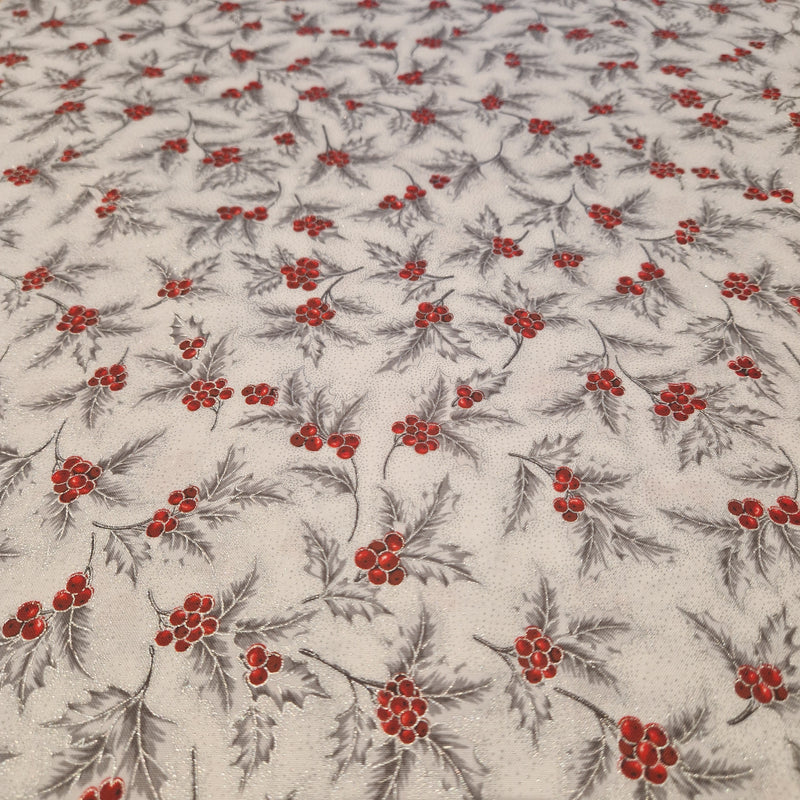 Robert Kaufman - Patchworkstof Holiday Flourish 13 Silver - 19258-186