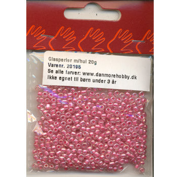 Danmore - Glasperler 2,5 Mm. - Pink