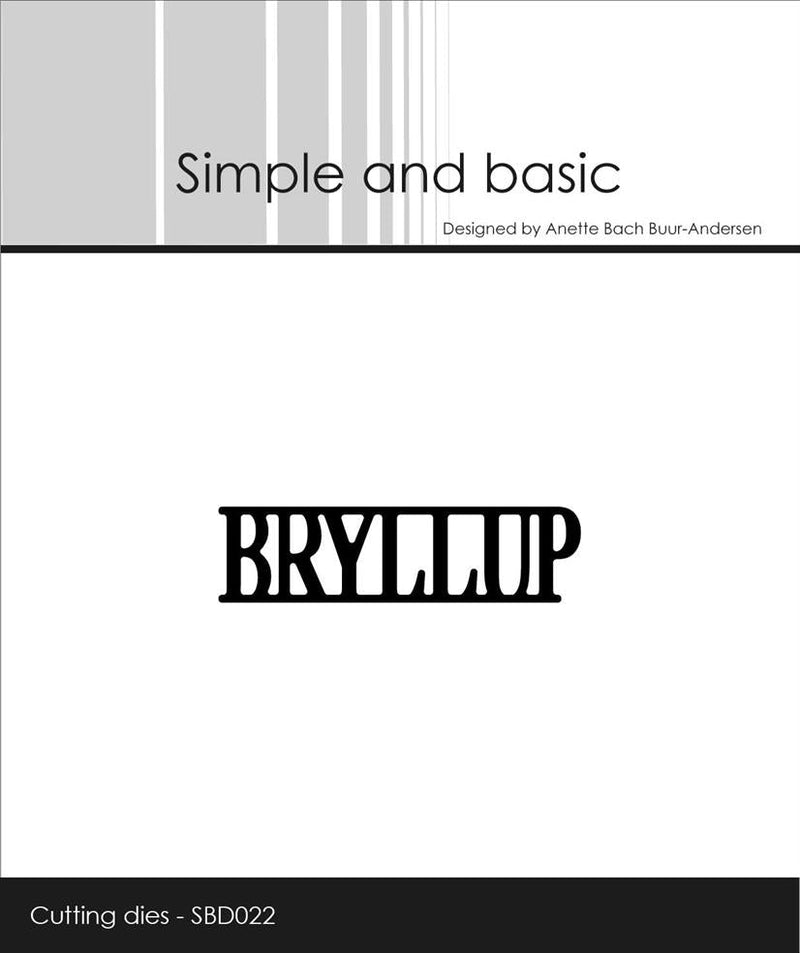 Simple and Basic - Die Bryllup - SBD022