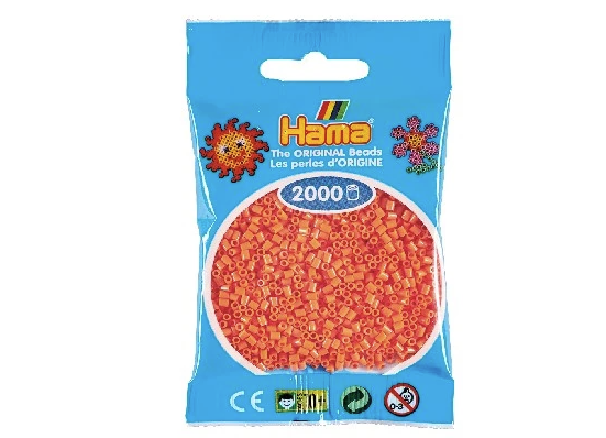 Hama - Mini Perler 2000 Stk. Abrikos - 501-79