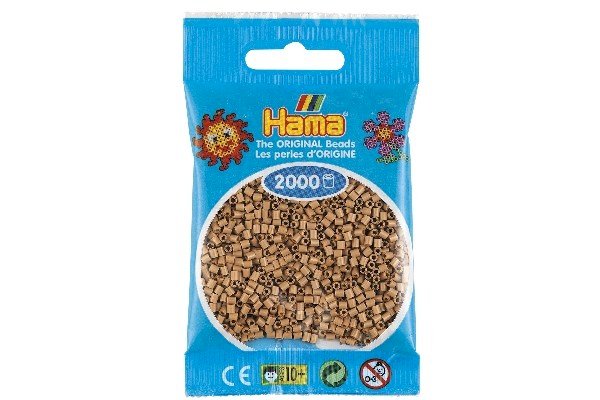Hama - Mini Perler 2000 Stk. Lys Nougat - 501-75