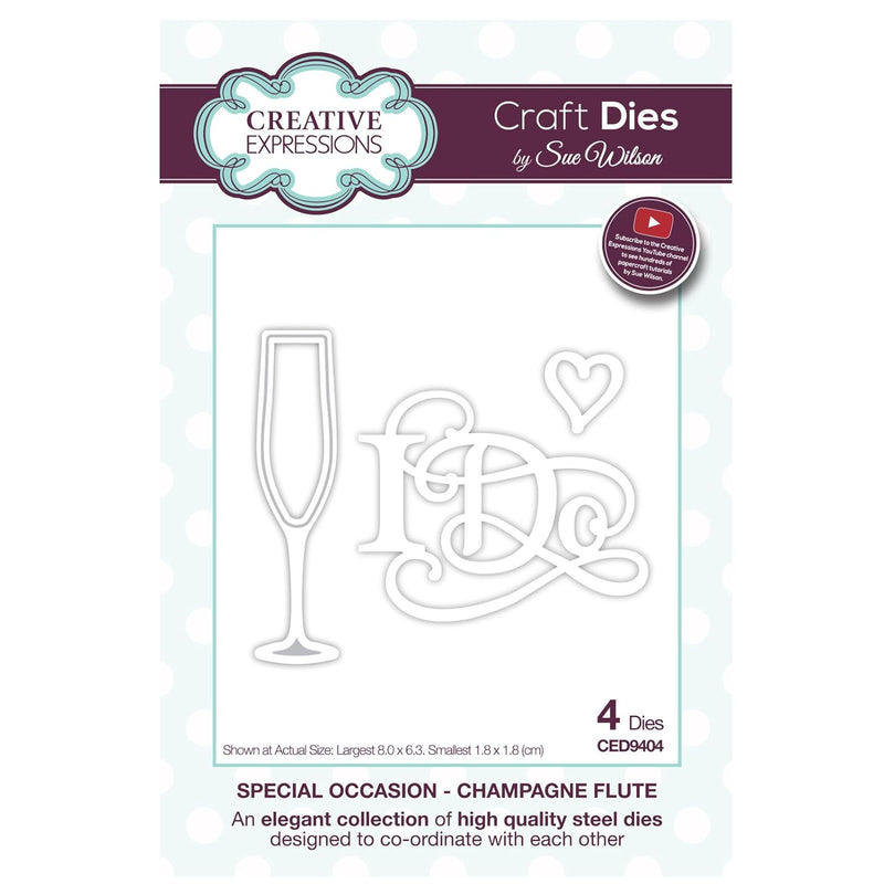 Creative Expressions - Die Champagne Flute - CED9404
