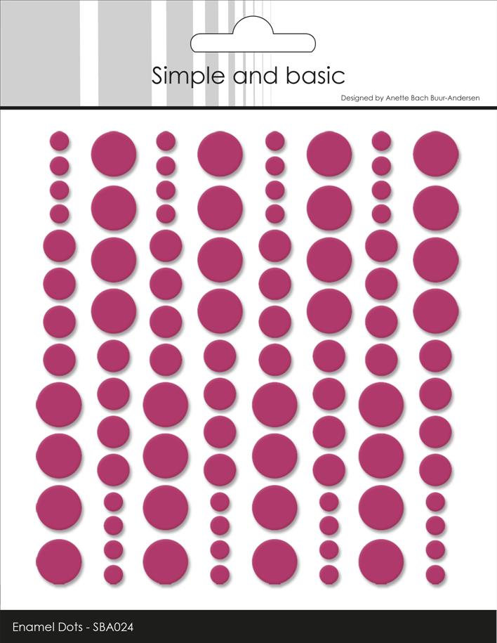 Simple and Basic - Enamel Dots SBA024 - Wine